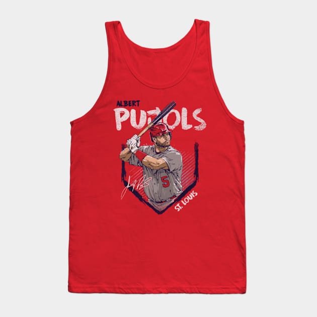 Albert Pujols St. Louis Base Tank Top by danlintonpro